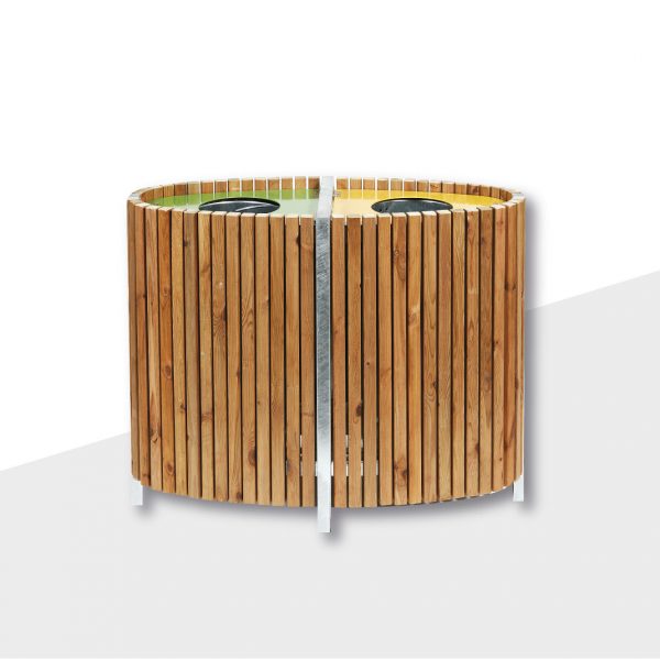 Corbeille de tri, mobilier outdoor Onlywood